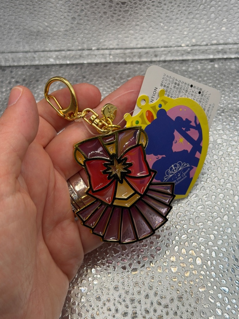 2018 Sailor Saturn Princess One Spoon Stained Glass Bag Charm/Keychain/Trinket